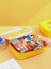 かわいいアヒルデザインの保温バッグ【大容量・弁当用・手提げタイプ】（セットアップ対応）