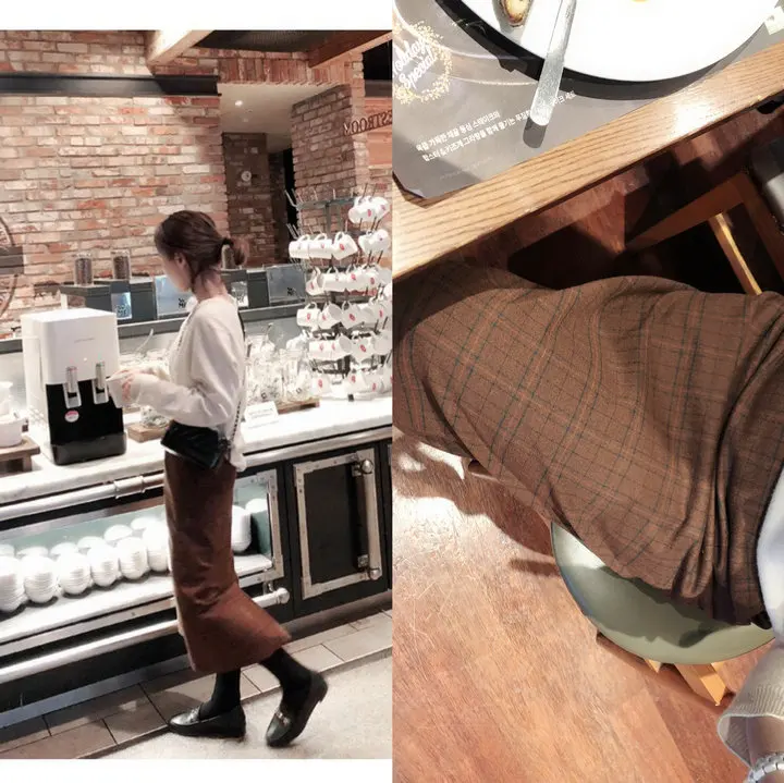 10月50代向け格子柄ロングスカート：OLスタイルに最適な百搭長裙の選定ガイド