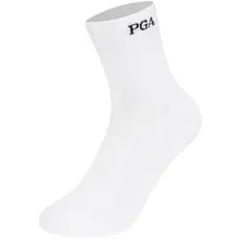 PGA ゴルフ メンズソックス【夏用・厚手タオル底・滑り止め・ミドル丈】