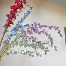 華やかな色合いのフェイクフラワー【多頭デザイン・春夏用・長杆】