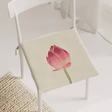 禅風 蓮の花デザイン座布団【オフィス用・長時間座れる・家庭用】