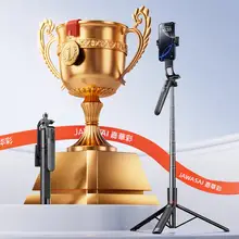 JIAHUACAI 携帯電話用自撮り棒【スタンド機能付き・旅行用・コンパクト設計・演奏会撮影にも対応】