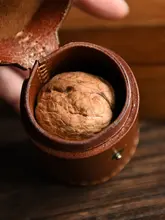 手作りの植鞣皮円筒形収納ボックス【純牛皮・アクセサリー収納・レザー製】