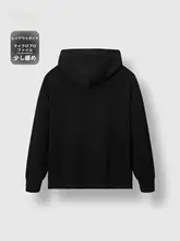 フード付きハーフオープン長袖パーカー【秋用・メンズ】