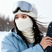 メリノウール製 スキー用マスク【男女兼用・冬用・防寒・防風】