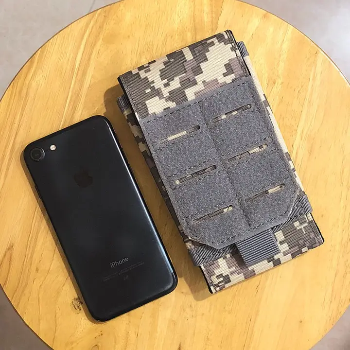 アウトドア用モール式携帯電話バッグ【カード収納・タクティカルデザイン・男性用】