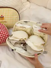 旅行用 衣類整理ポーチ【ブラ＆ショーツ＆靴下・携帯便利・三分離収納】（セットアップ対応）
