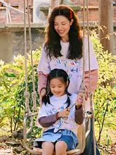 映画デザインの半袖Tシャツ【レディース・ゆったり・綿素材】（セットアップ対応）