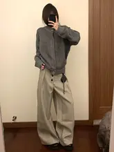高身長対応 千鳥格子柄 ワイドパンツ【サスペンダー付き・フィット・カジュアル】（セットアップ対応）