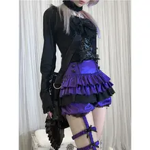 長袖カットソー レディース インナー テンセルベルベット レースアップ チョーカー パンプキンパンツ レッグリング付き 4点セット「HBreaker」