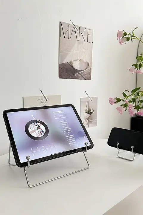 タブレットスタンド スマホスタンド メタル 卓上 ハンズフリー 角度調整 iPad 動画視聴用 一人暮らし 「pglp」