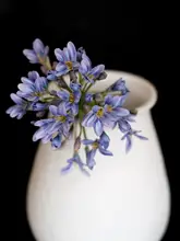 高級感漂う紫色の百子蓮の造花ブーケ【インテリア・デスク装飾用】