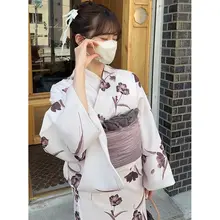 伝統的な和服 浴衣【女性用・二部式・ポリエステル・花火大会向け】（セットアップ対応）
