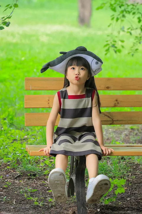 オリジナルデザイン 子供用ワンピース【夏用・ストライプ・カラーブロック・ノースリーブ】（セットアップ対応）