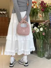 ハーフスカート レディース 春秋 高ウエスト スリム Aラインスカート ゴムウエスト ミディ丈 レース スカート