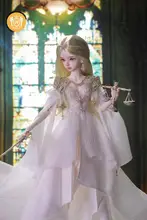 長袖ロングドレスのBJDドール【レイラ・太陽の女神デザイン】（セットアップ対応）