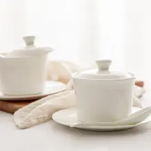 家庭用骨瓷蒸し器【燕窝用・小型・蓋付き・一人分】