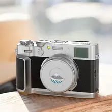 NEEWER 富士X100VI用 L型プレート【手握部分・レンズキャップ付き・高性能防滑・カメラアクセサリー】