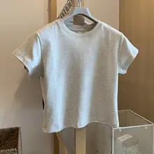 アメリカンレトロ タイトフィット 半袖Tシャツ【女性用・夏季・ショート丈・スリムフィット】