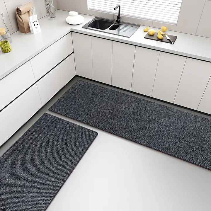 マット L型 使用シーン: キッチン 素材: 滑り止め・防油・拭き取り可能・洗浄不要・防水・防汚・カット可能