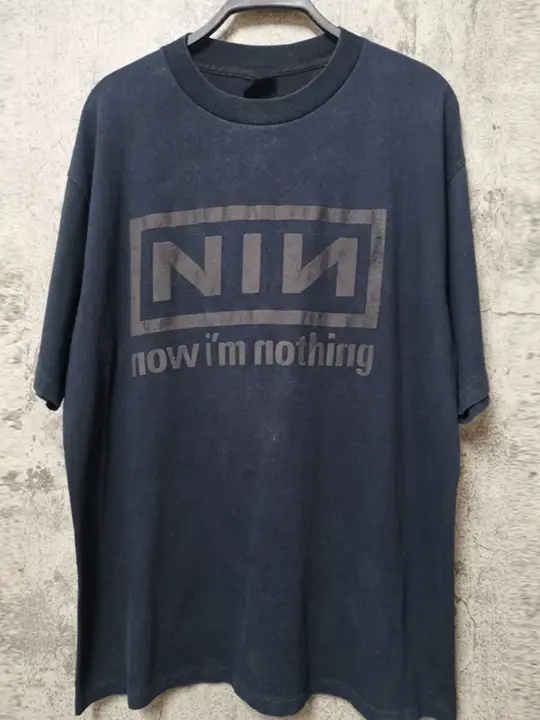 ナインインチネイルズ ヴィンテージ風 男女兼用Tシャツ【アメリカンヒップホップスタイル・短袖】