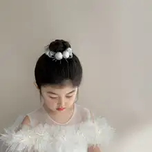 ヘアアクセサリー キッズ ガールズ ベビーピン 前髪クリップ ヘアゴム シルバー リボン まとめ髪 ポニーテール 「JoJo」