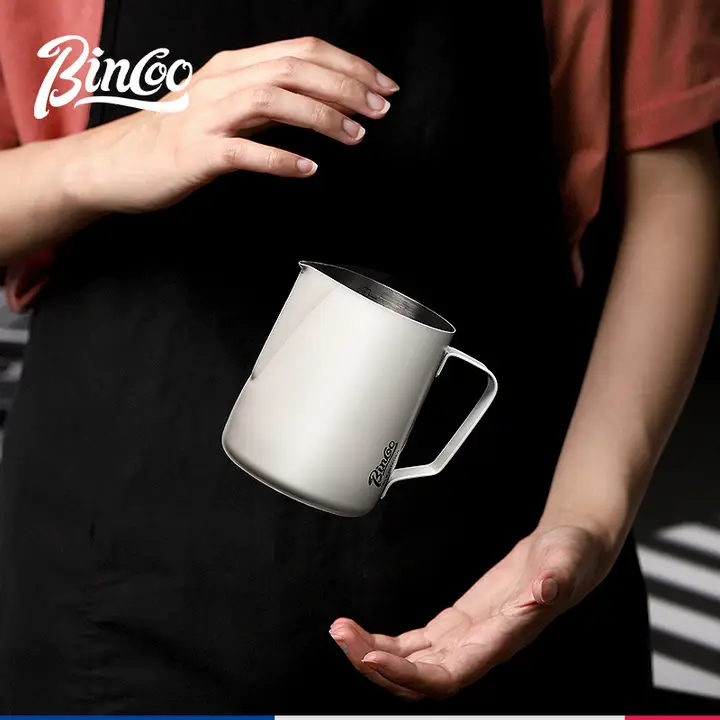 コーヒーアート用ピッチャー ラテアートカップ ミルクフォーマー ステンレス製 プロ用器具