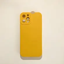スマホケース シリコン 無地 イエロー シンプル iPhone 16 15 14 13 12 11 Xs Xr 8 対応 「Benefit」