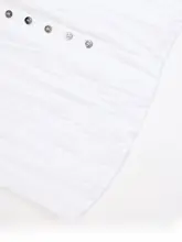 シンプルなデザインの長袖プリーツシャツ【水洗い可能・麻混素材】