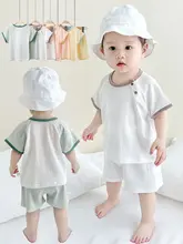 赤ちゃん用夏季ウェア【男女兼用・軽量・短袖・ショートパンツ・家庭用エアコン対応】（セットアップ対応）