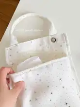 星柄デザインの布製収納袋【二重層・掛けられるタイプ・傘や小物入れに最適】