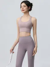 速乾タイプのレディースヨガウェア【ブラ付き・ランニング・フィットネストレーニング】（セットアップ対応）