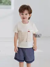 薄手コットン製 キッズ半袖Tシャツ【男女兼用・カジュアル・夏用】