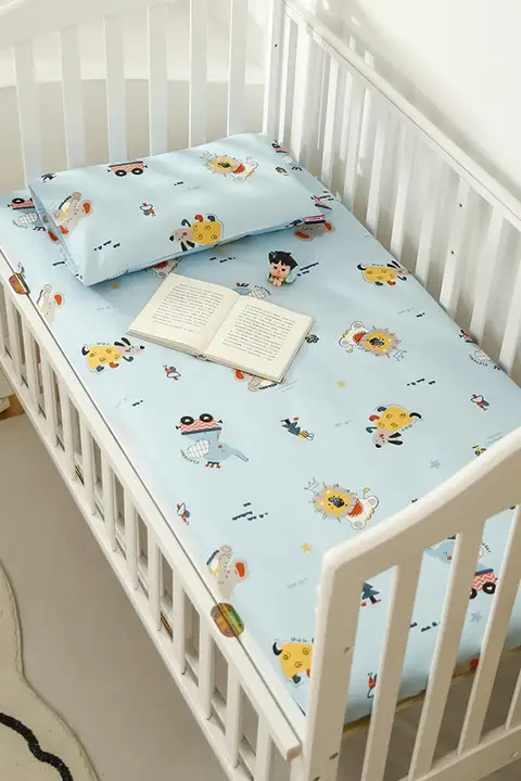 かわいいデザインのベビー布団カバー【純綿・四季対応・幼稚園用】（セットアップ対応）