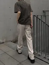 Mergelab クリーンフィット メンズパンツ【涼感・フレアカット・シンプルデザイン】