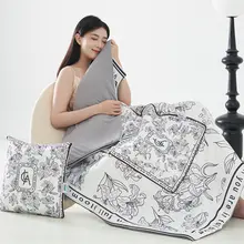 夏用クール感シルク抱き枕カバー【2way・お昼寝ケット・エアコン快適・車用】