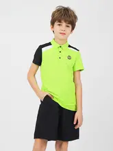 PGAキッズ ゴルフウェア 男の子用 夏用吸湿速乾 UVカット 半袖Tシャツセット【抗菌仕様】