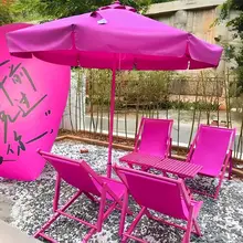 桜色とピンクのコントラストが可愛い！折りたたみキャンプチェア【ビーチ・リクライニング機能付き】