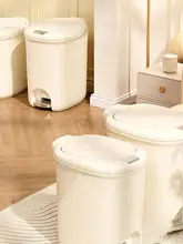 ゴミ箱 手押しフットペダル式 防水 大容量 蓋付き