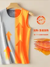 抗菌加工の長綿素材 男性用裏起毛タンクトップ【温かさをキープ・フィット感】