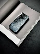 新中式デザインのiPhone用全包型ケース【滑り止め・ガラス素材】