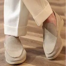 ローファー メンズ スエード スリッポン カジュアルシューズ 履きやすい SummerWalk 夏用 「ZEYIMAKE」