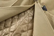 フード付き おしゃれなデザインのコート【トグルボタン・中長丈・冬用】