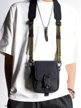 CORDURA製バリスティックナイロン 男女兼用 スリング小型バッグ【FIDLOCKマグネットバックル・防盗・軽量・防水】