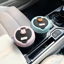 可愛いミニ車載ゴミ箱【カートゥーンデザイン・多機能収納】