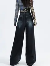 高腰フレアデニムパンツ【アメリカンヴィンテージスタイル・快適でスリムなデザイン・レディース】（セットアップ対応）