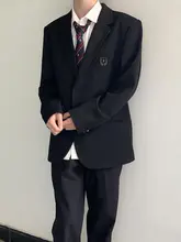 ブラックスーツ【秋春用・学院風デザイン・男性用】