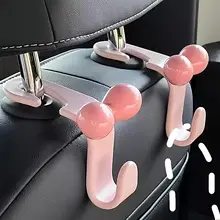 可愛いリボンデザインの車用椅子背掛けフック【車内収納用】