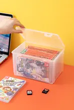 Switch ゲームカード 収納ケース クリア 卓上 四角 小物入れ 整理整頓 家庭用