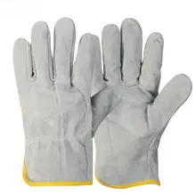 電気  溶接 手袋 ショート牛革 柔らかく柔軟